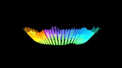 Abstract dark multicolor fire