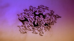 Abstract dawn Violet purple