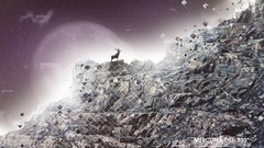 Abstract deer Desktopography