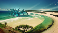 Abstract digital art Beaches