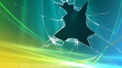 Abstract digital art broken screen