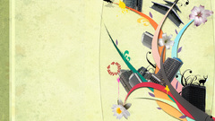 Abstract digital art cities