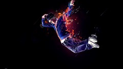 Abstract digital art dancers