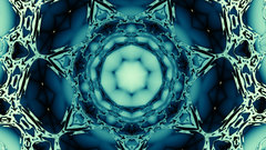 Abstract digital art kaleidoscope