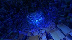 Abstract digital art orthohedron