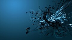 abstract digital art Simple Background shapes blue background