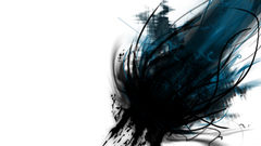 Abstract digital art white