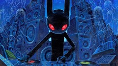 Abstract DJ ghost Bunnies speakers