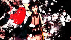 Abstract dress Hearts hats red eyes bows instruments guitars 