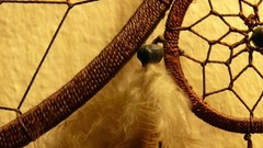 Abstract dual screen dreamcatchers