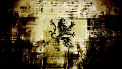 Abstract emblem Art lion