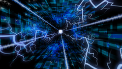 Abstract energy bolt cyber