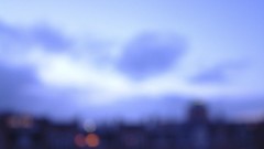 Abstract evening morning blurred city skyline