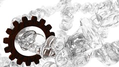 Abstract explosion Gear Zeppelin rings Mark