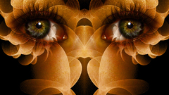 Abstract eyes green eyes