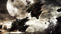 Abstract fantasy planets Desktopography