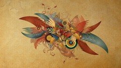 Abstract feathers digital art