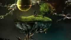 Abstract fictional landscapes