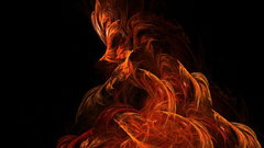 Abstract fire black background