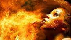 Abstract fire fire dancing