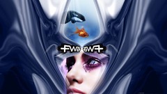 Abstract fish artwork