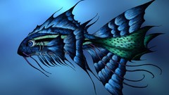 Abstract fish paintings