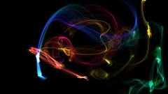 Abstract flames black rainbows