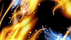 Abstract flames glowing