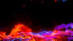 Abstract flames multicolor