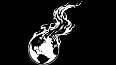 Abstract flames soccer balls