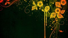 Abstract floral digital art