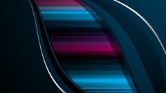 Abstract flow lines graphics multicolor vectors