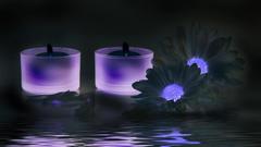 Abstract Flowers Candles flower