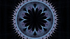 Abstract Flowers circles