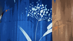 Abstract Flowers digital paint