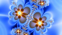 Abstract Flowers Fractals