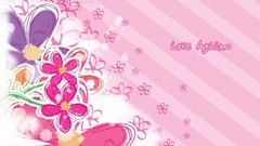 Abstract Flowers love again