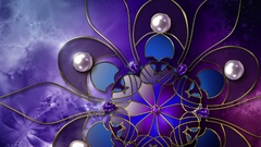 Abstract Flowers pearls Nathan