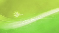 Abstract flowing Green