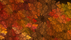 abstract fractal leaves digital art