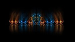 Abstract fractal spirals