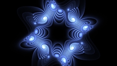 Abstract Fractals black background