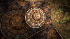 Abstract Fractals earth tones