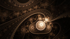 Abstract Fractals monochrome keys