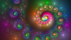 Abstract Fractals rainbows