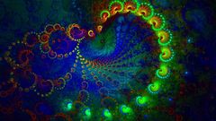 Abstract Fractals spirals