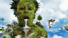 Abstract funny human