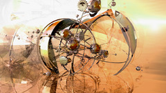 Abstract gears digital art