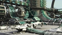 Abstract geometry 3d buildings spaceships vehicles science 