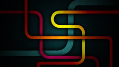 abstract geometry dark colorful lines digital art artwork